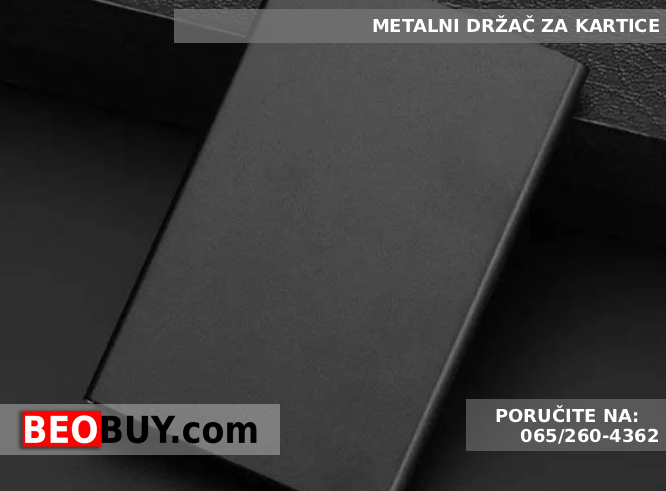 beobuy card holder drzac kartica beograd metalni aluminijumski drzac za vise kartica novcanik protekcija zastita kartica od rf nfc najbolji izbor review