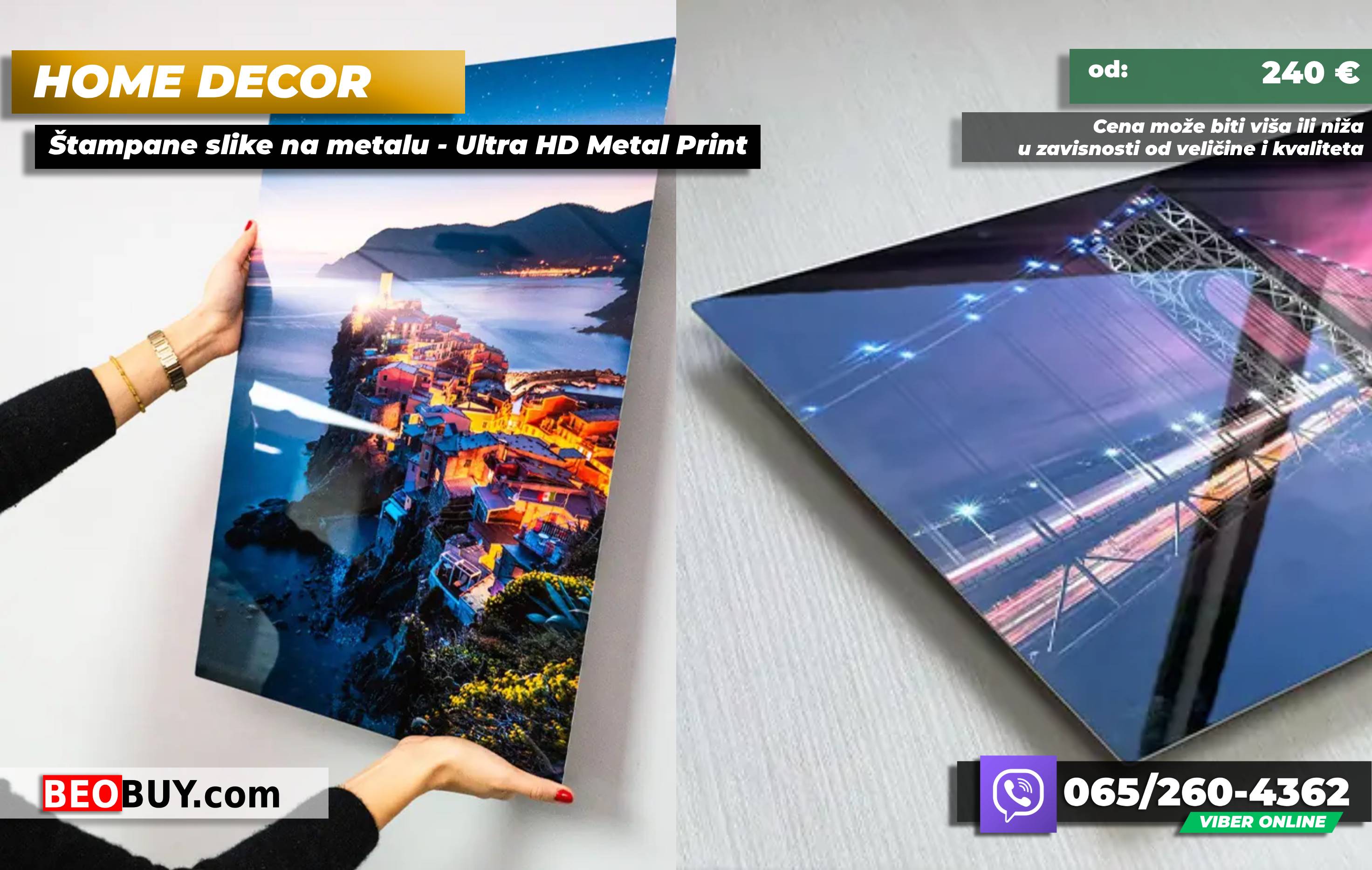 Zidna dekoracija - Stampane slike na metalu - Ultra&hellip;