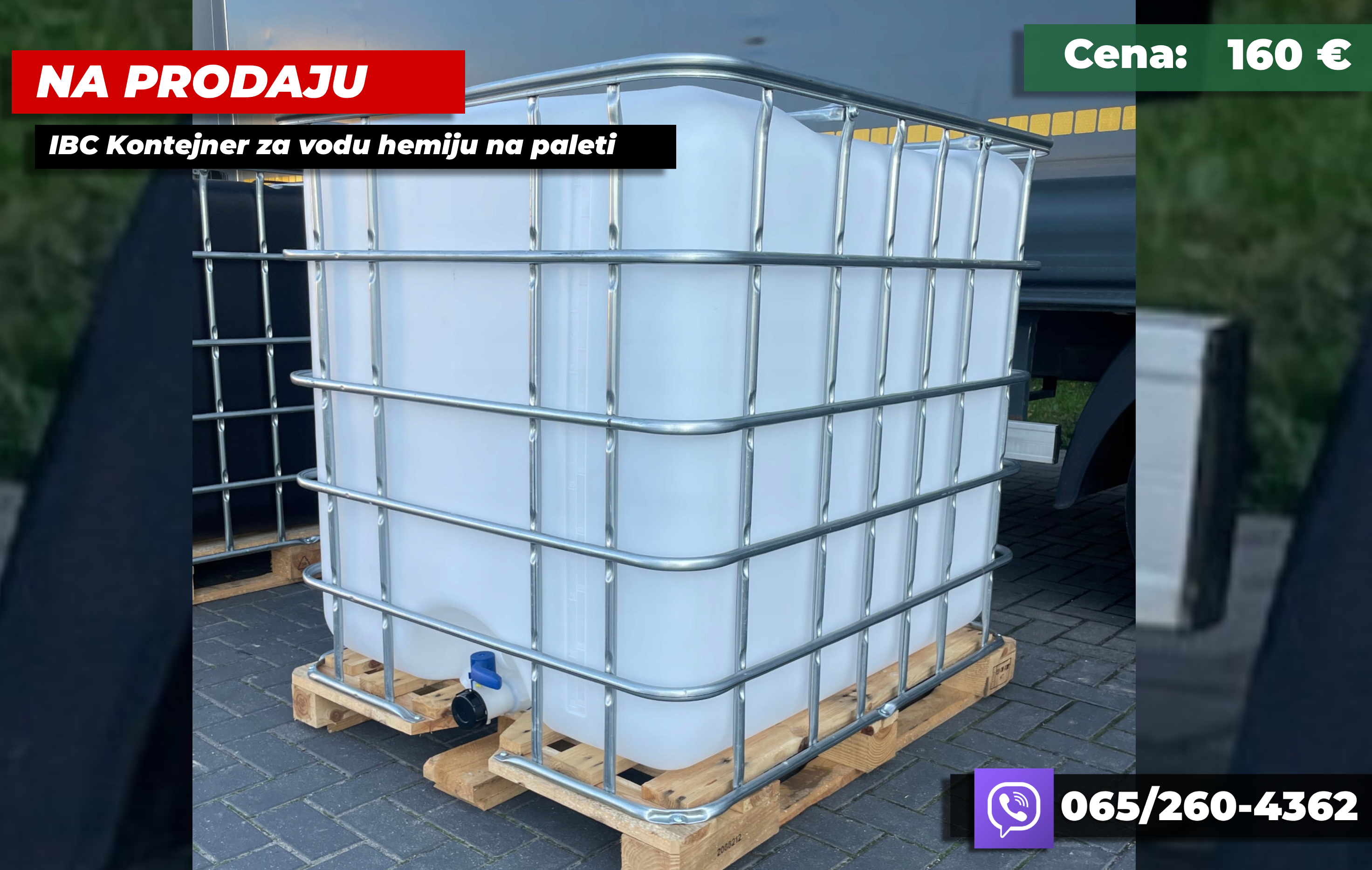 Na prodaju IBC Kontejner Beograd - kanister na paleti&hellip;